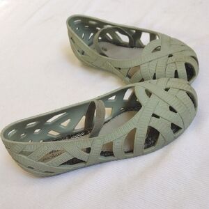 Mini Melissa Jason Wu Pale Green Flats